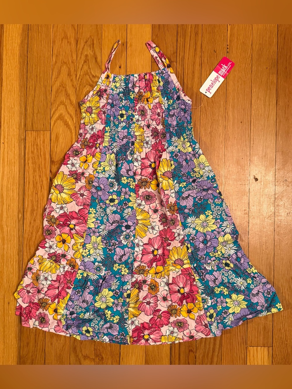NWT Penelope Mack girls floral sundress size 6X